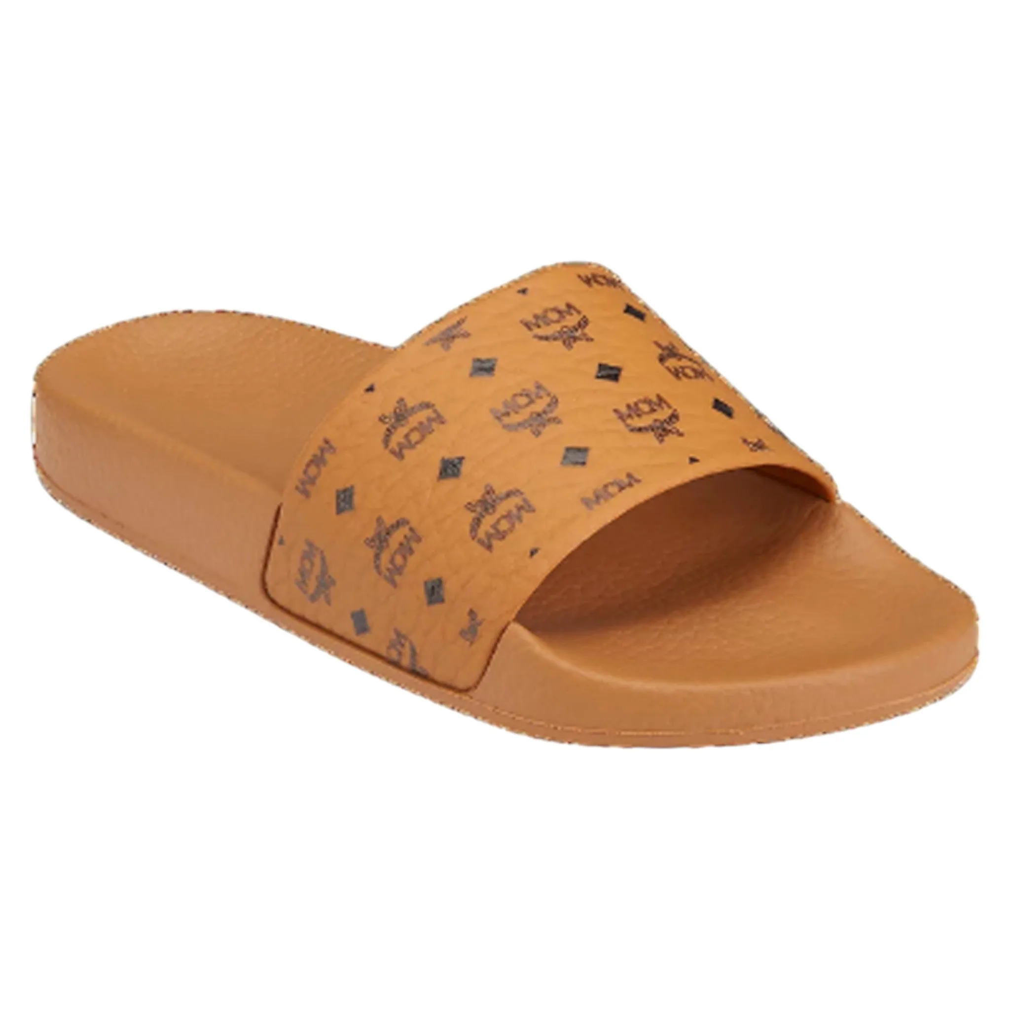 MCM Men's Monogram Visetos Print Slides
