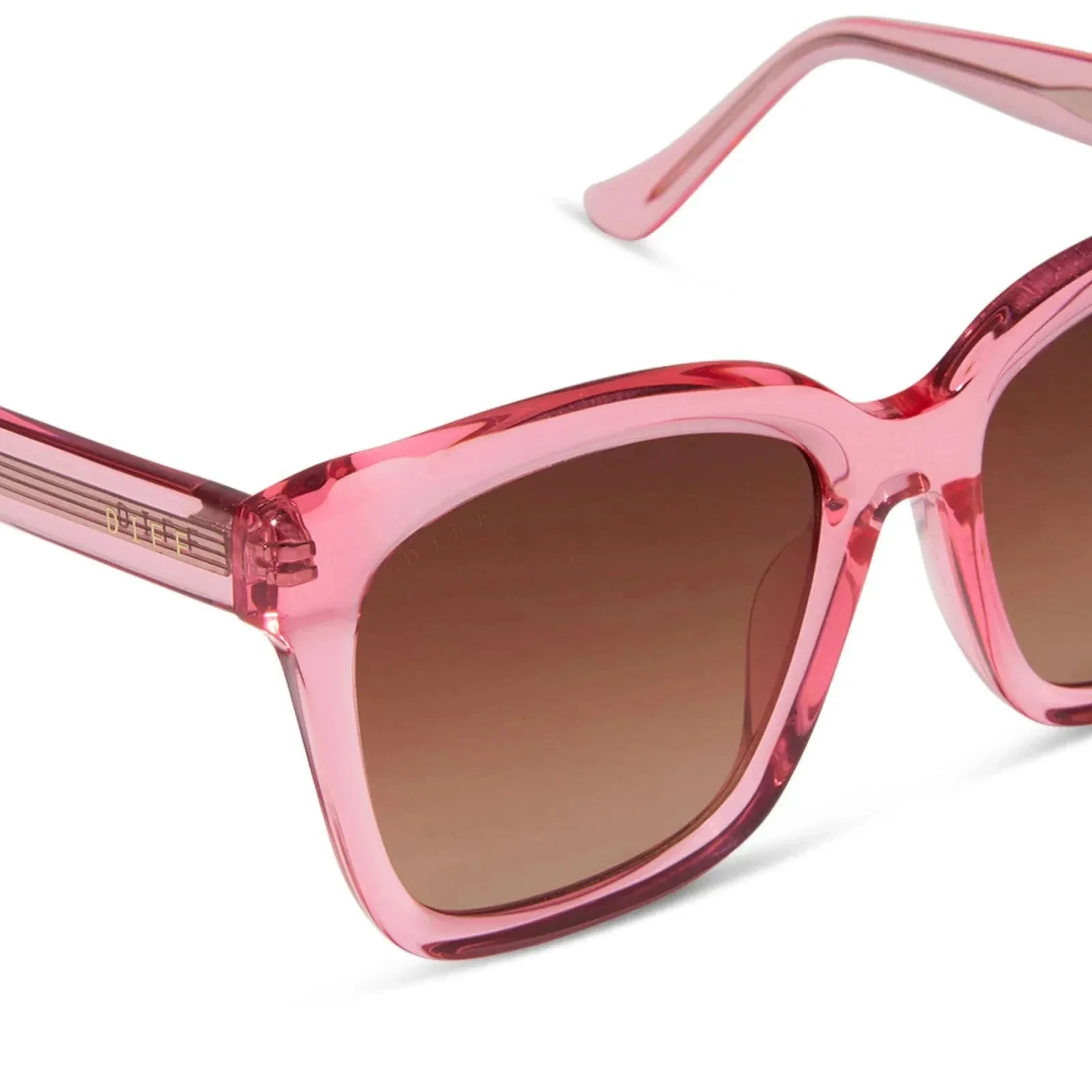 Meredith by DIFF | Candy Pink Crystal   Brown Gradient