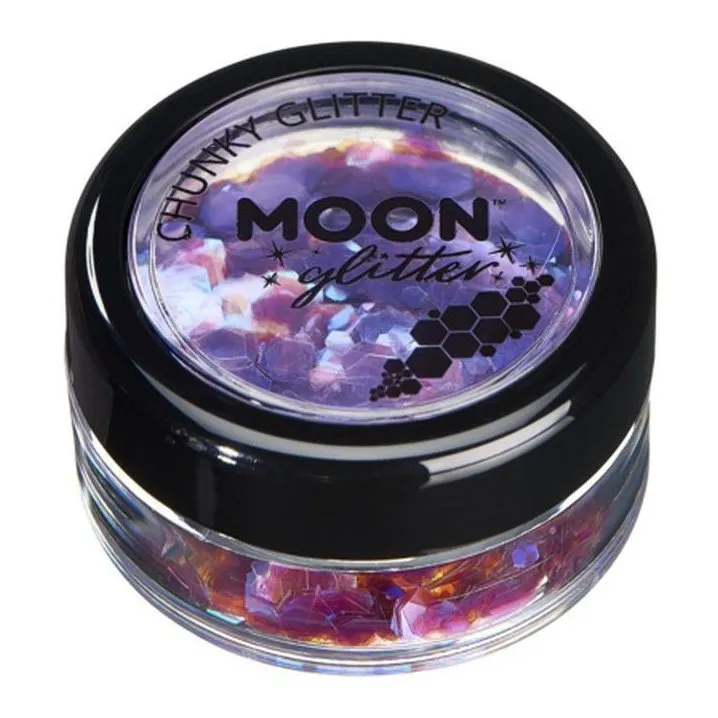 Moon Glitter Iridescent Chunky Glitter, Purple