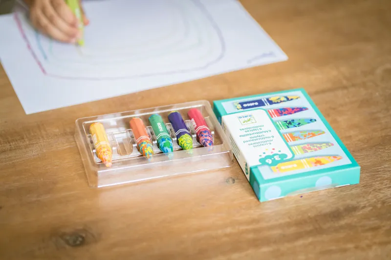 Multicoloured Crayon Set 6 Pack