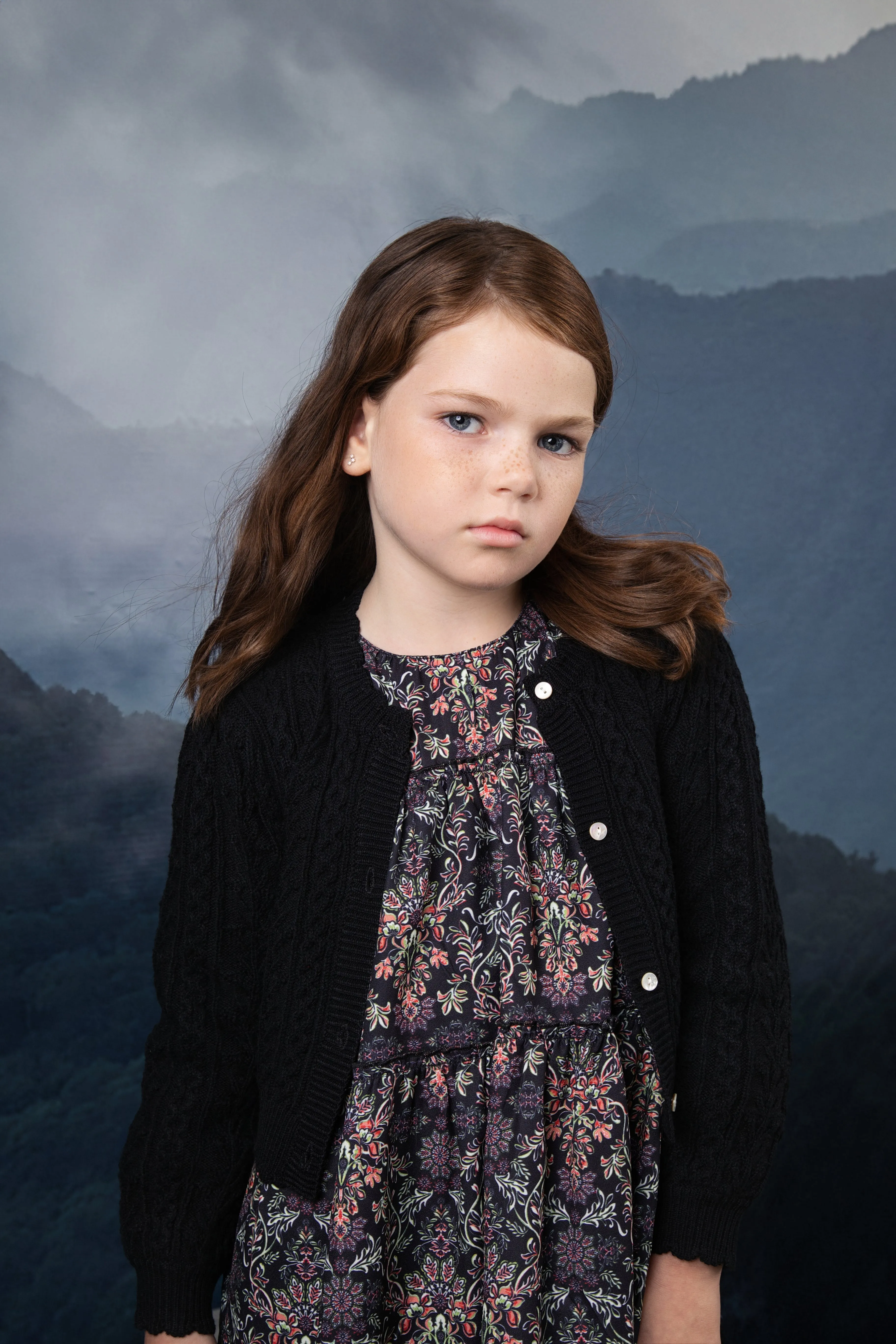 Noma Cropped Chunky Girls Cardigan