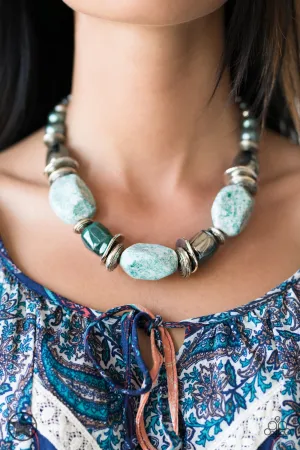 Paparazzi In Good Glazes Necklace Blue