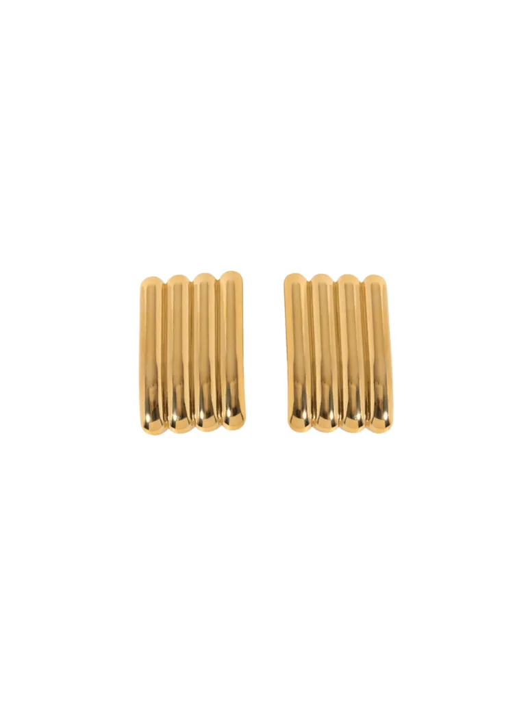 Par Arete Rectangular Con Lineas