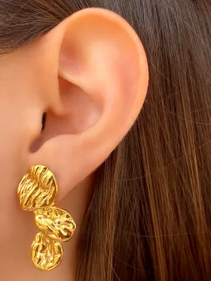 Par Arete Triple Circulo Irregural