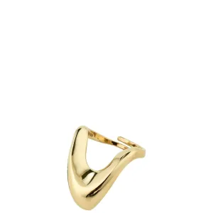 Pilgrim Cloud Gold Chunky Ring