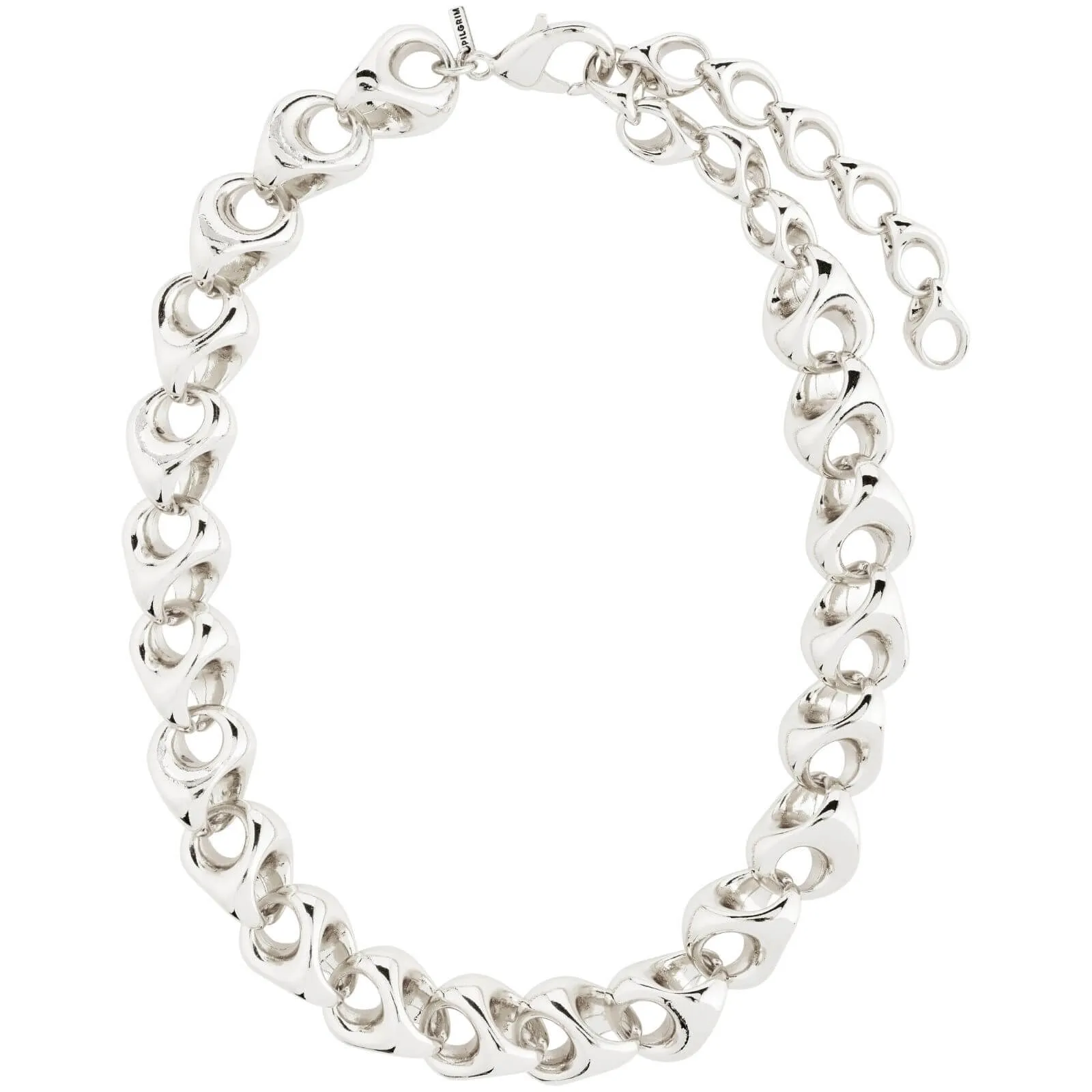 Pilgrim Dune Silver Chunky Necklace