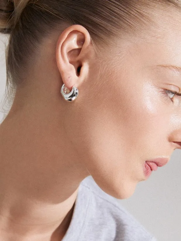 PILGRIM Light Chunky Earrings