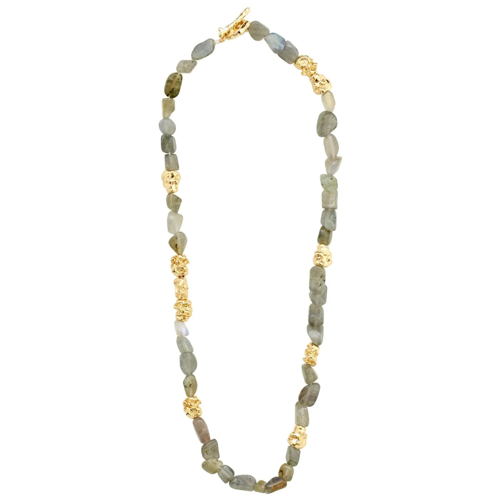 Pilgrim Trust Gold Grey Bead Necklace