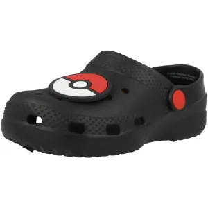 Pokémon Black Kids' Clogs with Pikachu Badges