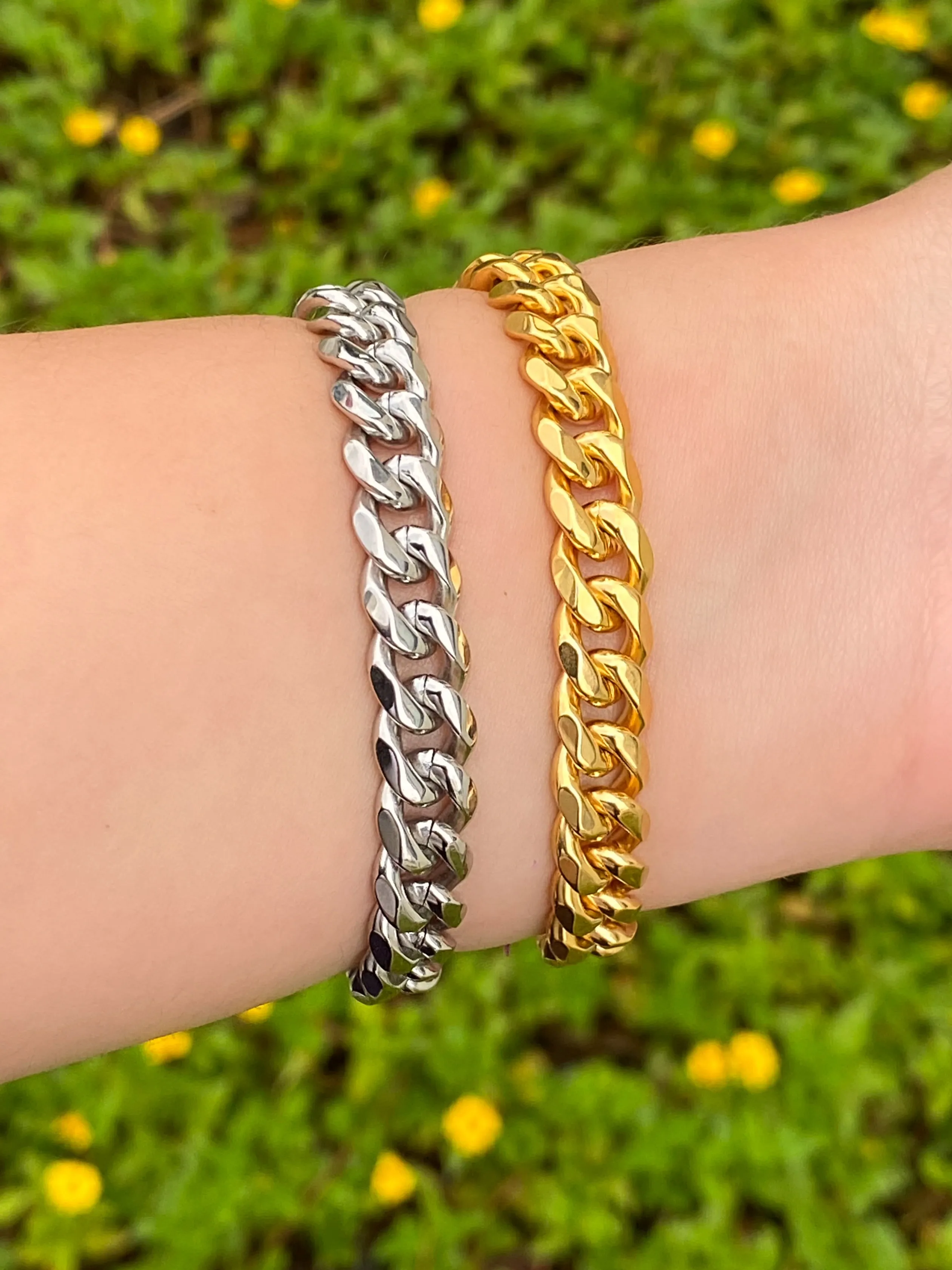 Pulsera Eslabon Chunky 9 mm