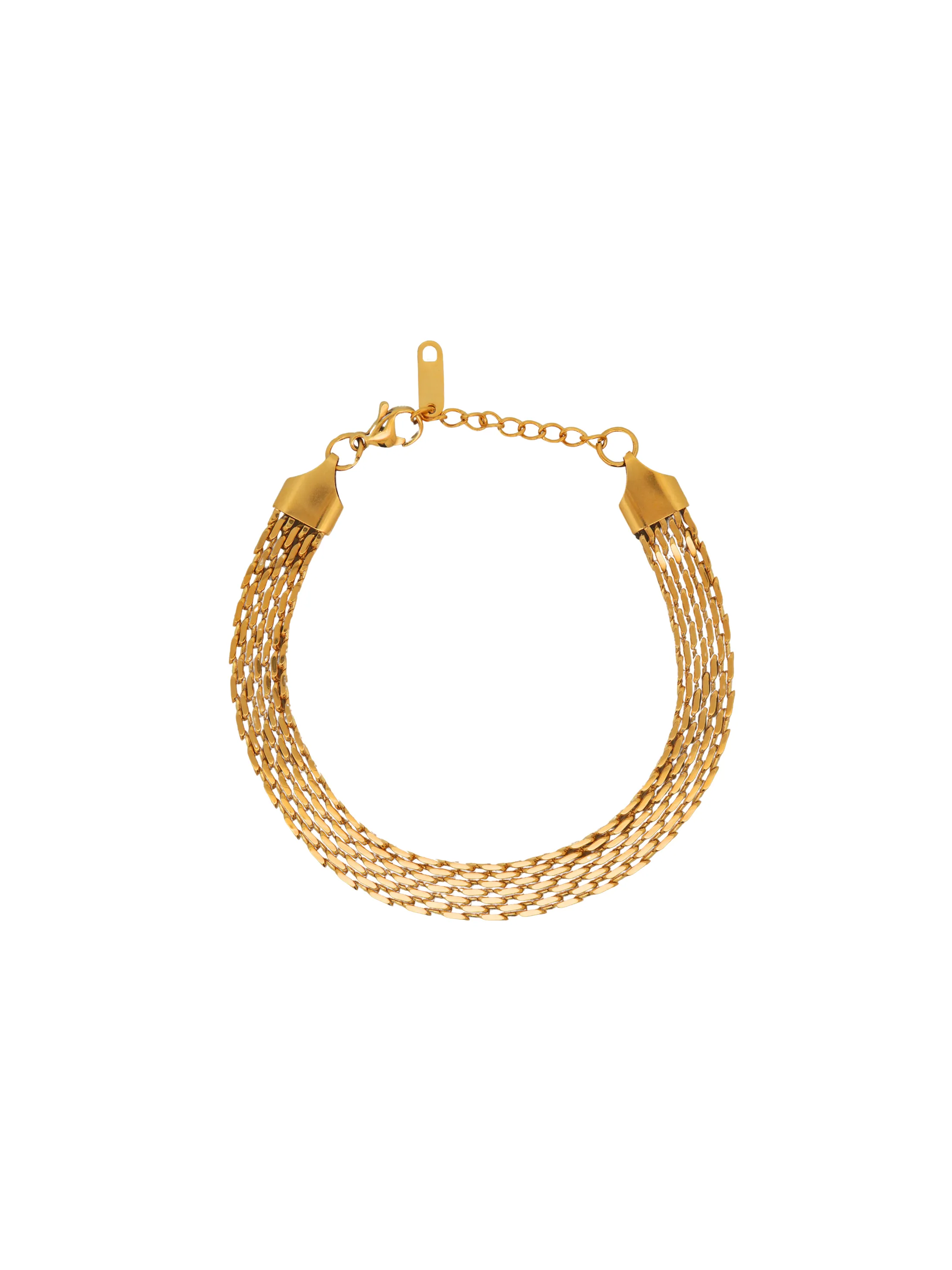 Pulsera Eslabon Tejido Grueso