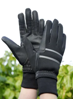 Rhinegold Thinsulate Knit Cuff Winter Horse Riding Gloves