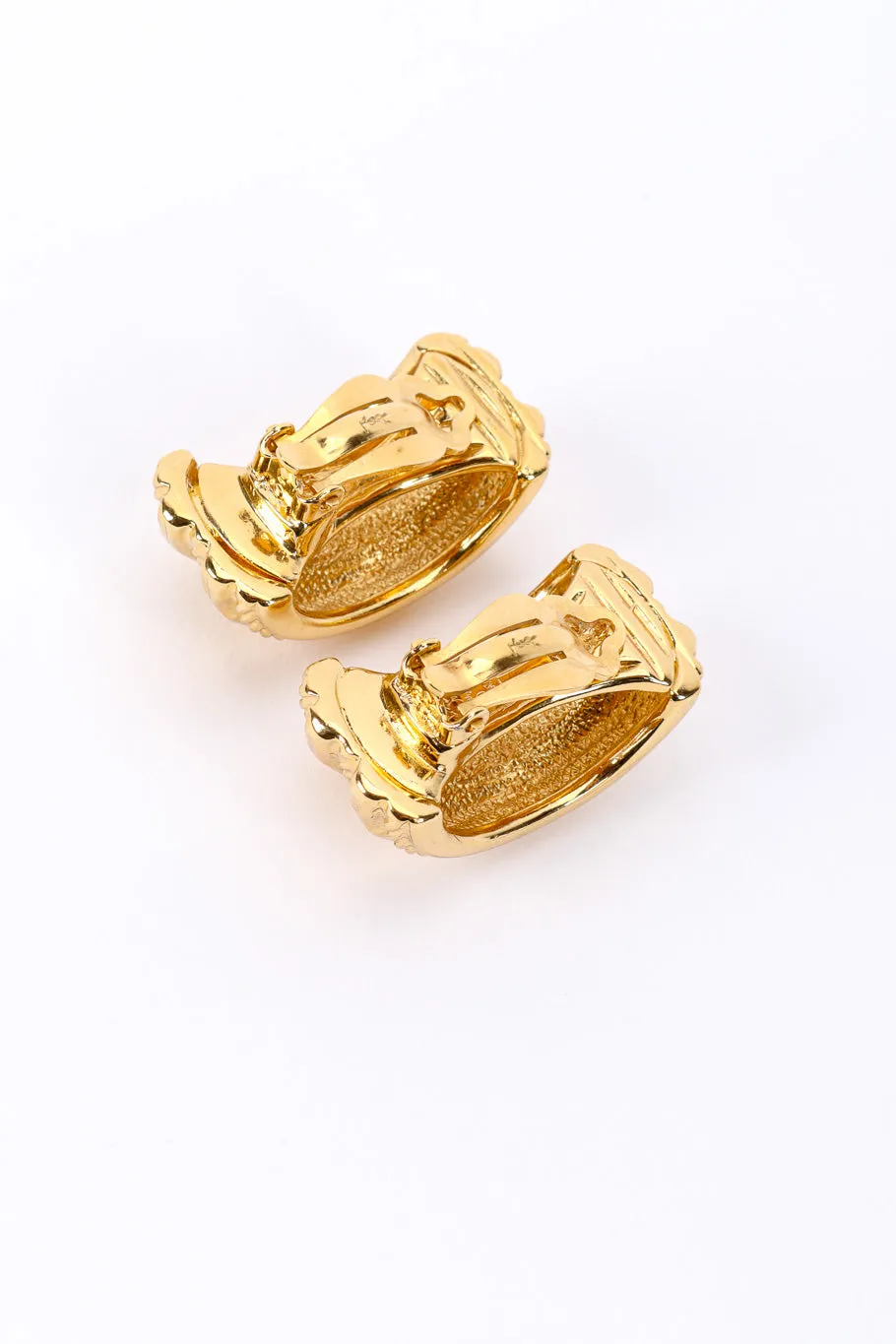 Ribbed Demi Hoop Earrings