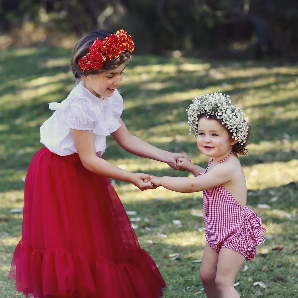 Romantic Ruffle Tutu - Cherry Tulle