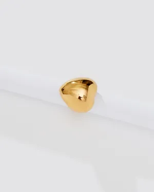 SOLID HEART RING