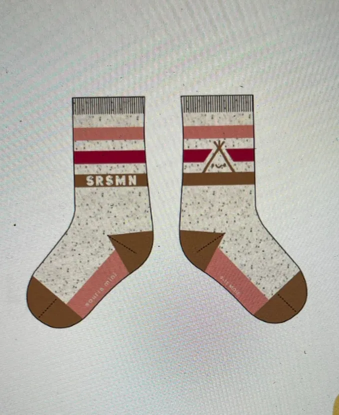 The Kori Socks - Pink Stripes - BABY