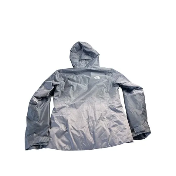 The North Face Women Fusestorm‎ Dot Matrix Gray Black Jacket With Hood Size M