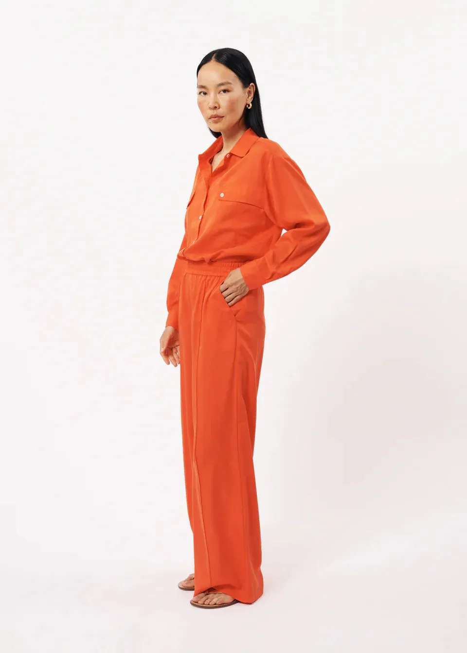 The Palmina Pant by FRNCH - Rouge