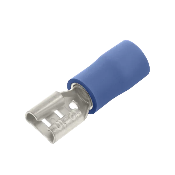Unicrimp QBPO63F Blue Female Push On Terminal 6.3mm (100 Pack)