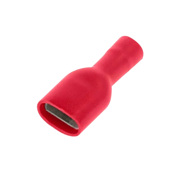 Unicrimp QRFPO48F8 100Red Fully Ins F Pushon 4.8 & .8mm Tab (100 Pack)