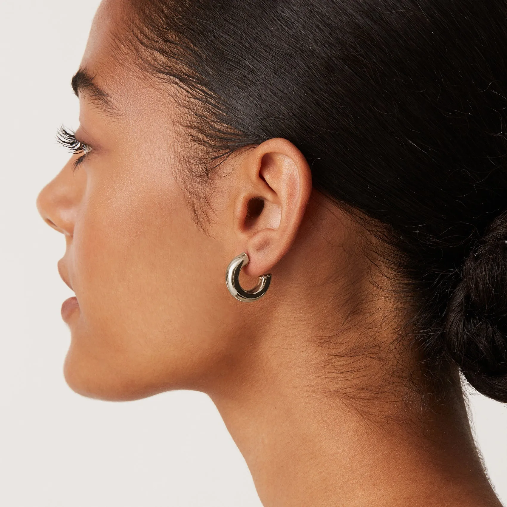 Vermeil Round Chunky Hoops