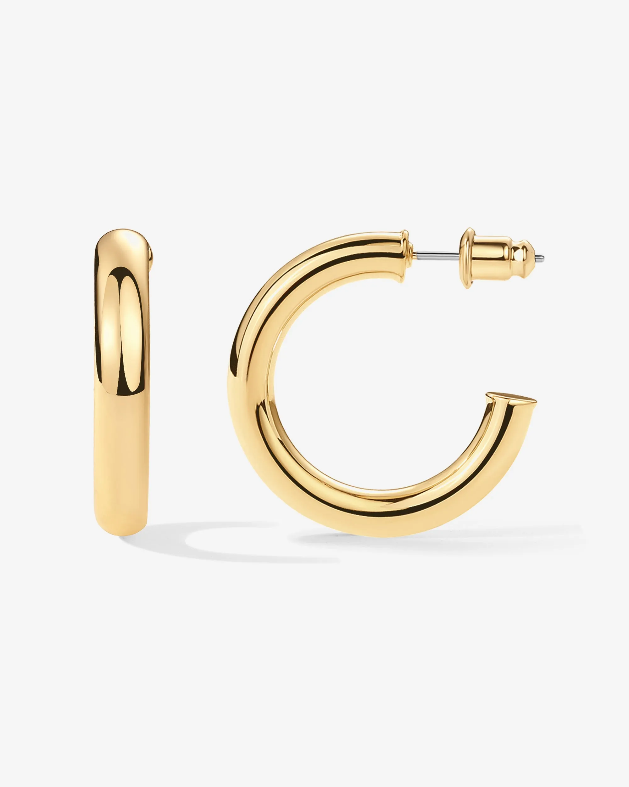 Vermeil Round Chunky Hoops