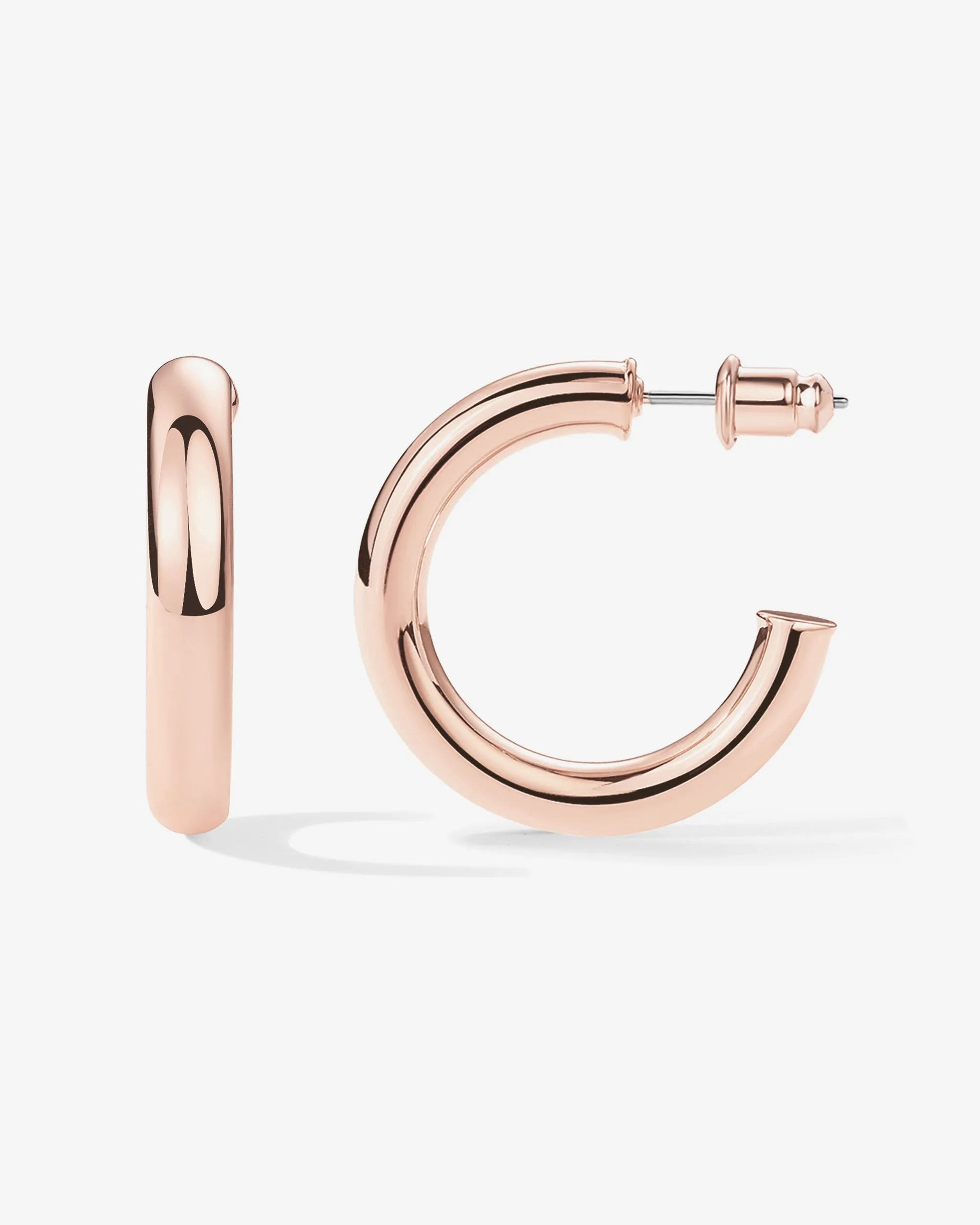Vermeil Round Chunky Hoops