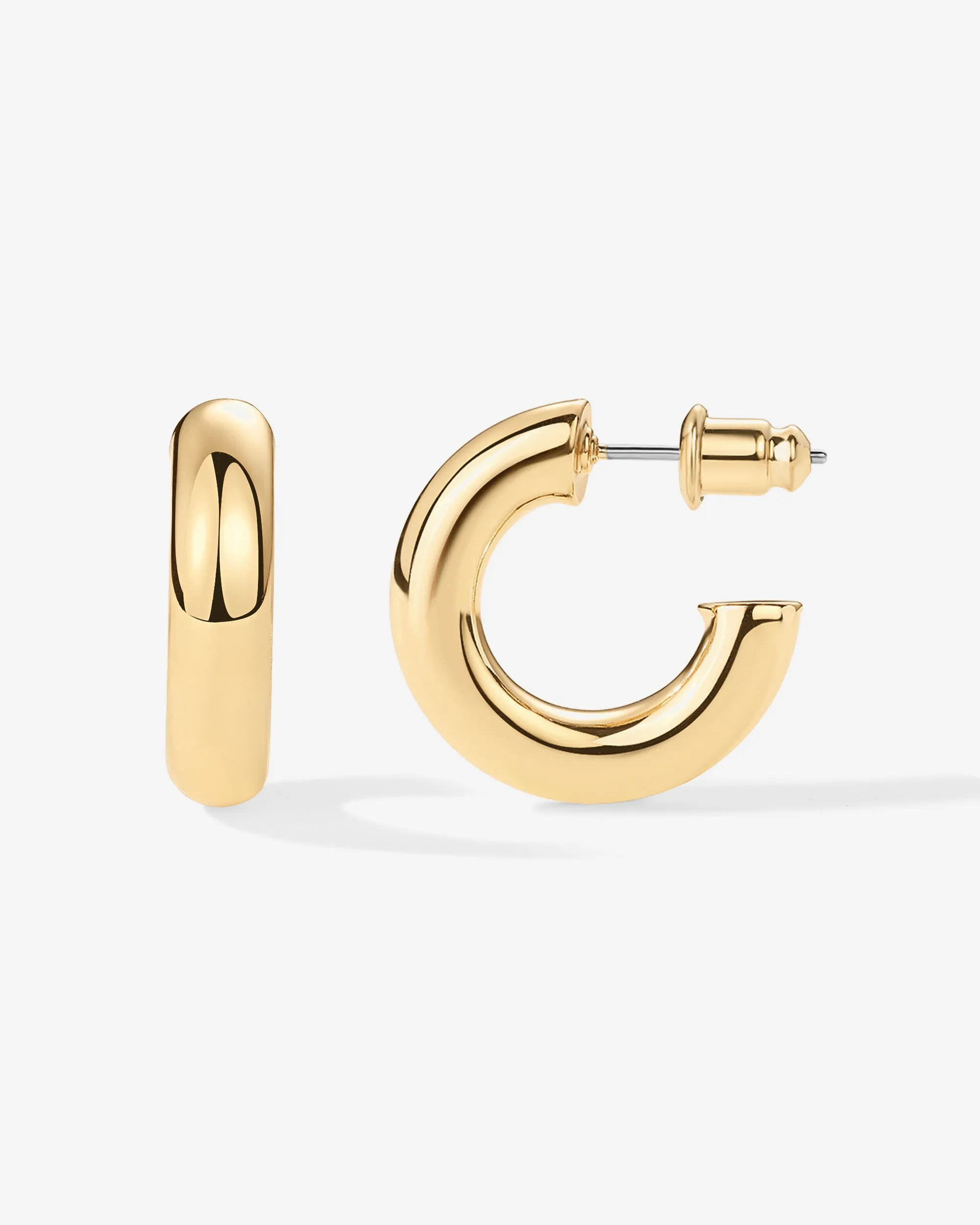 Vermeil Round Chunky Hoops