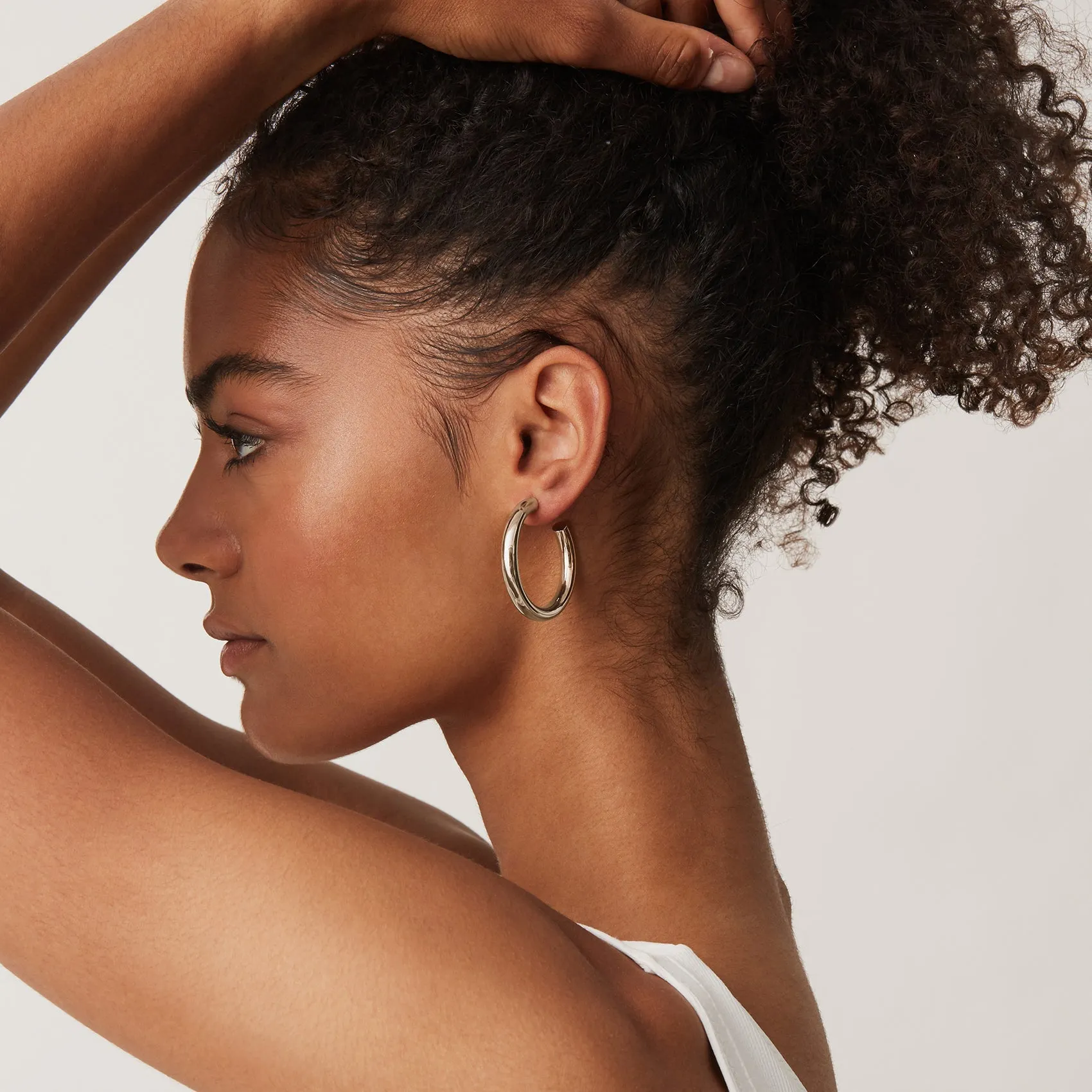 Vermeil Round Chunky Hoops