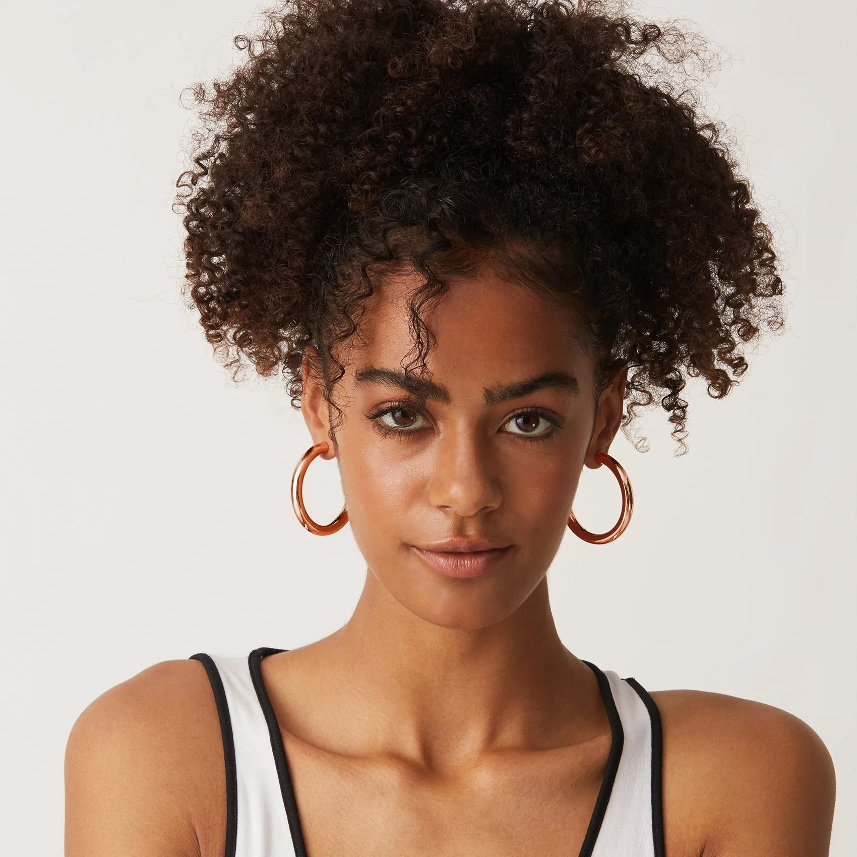 Vermeil Round Chunky Hoops