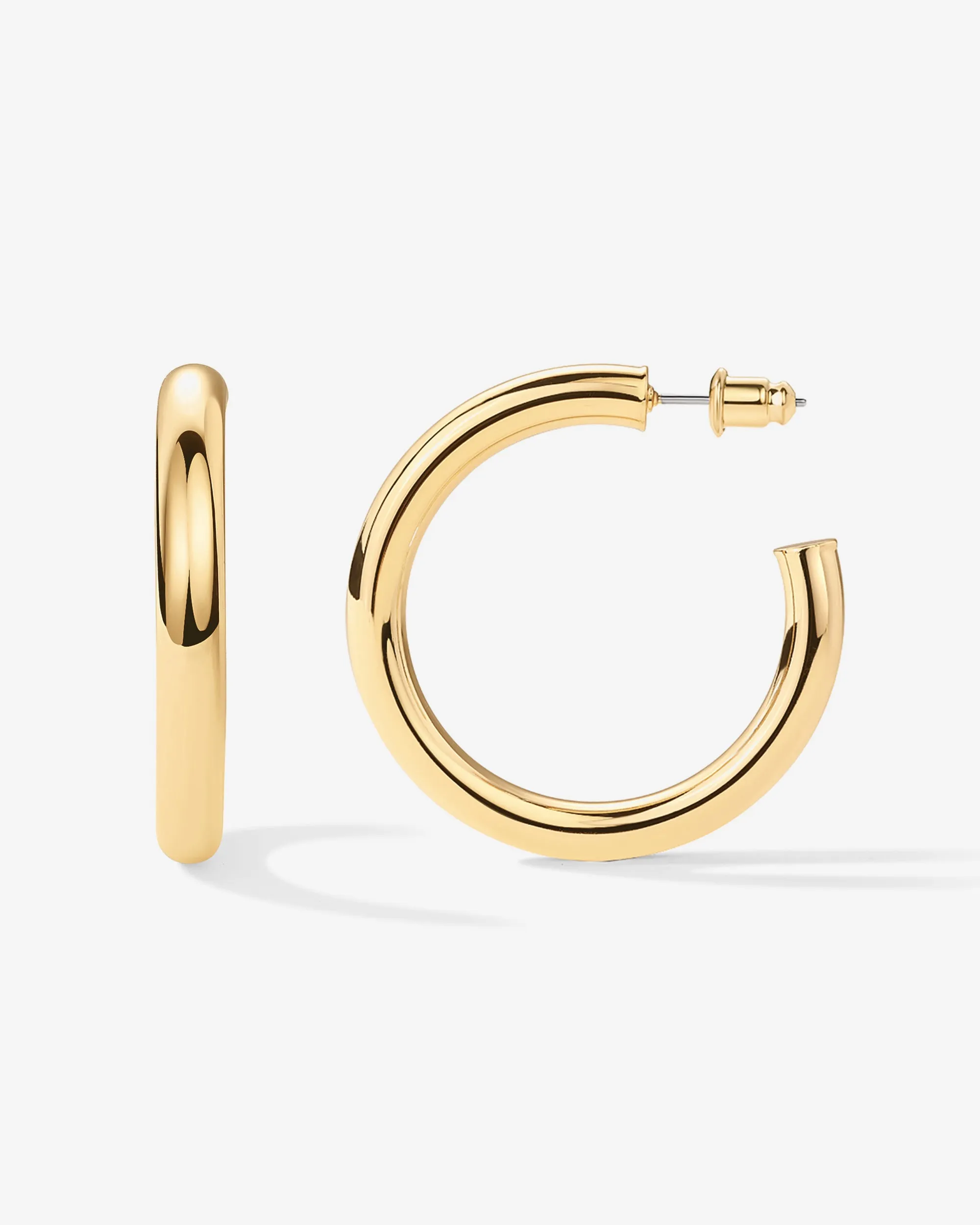 Vermeil Round Chunky Hoops