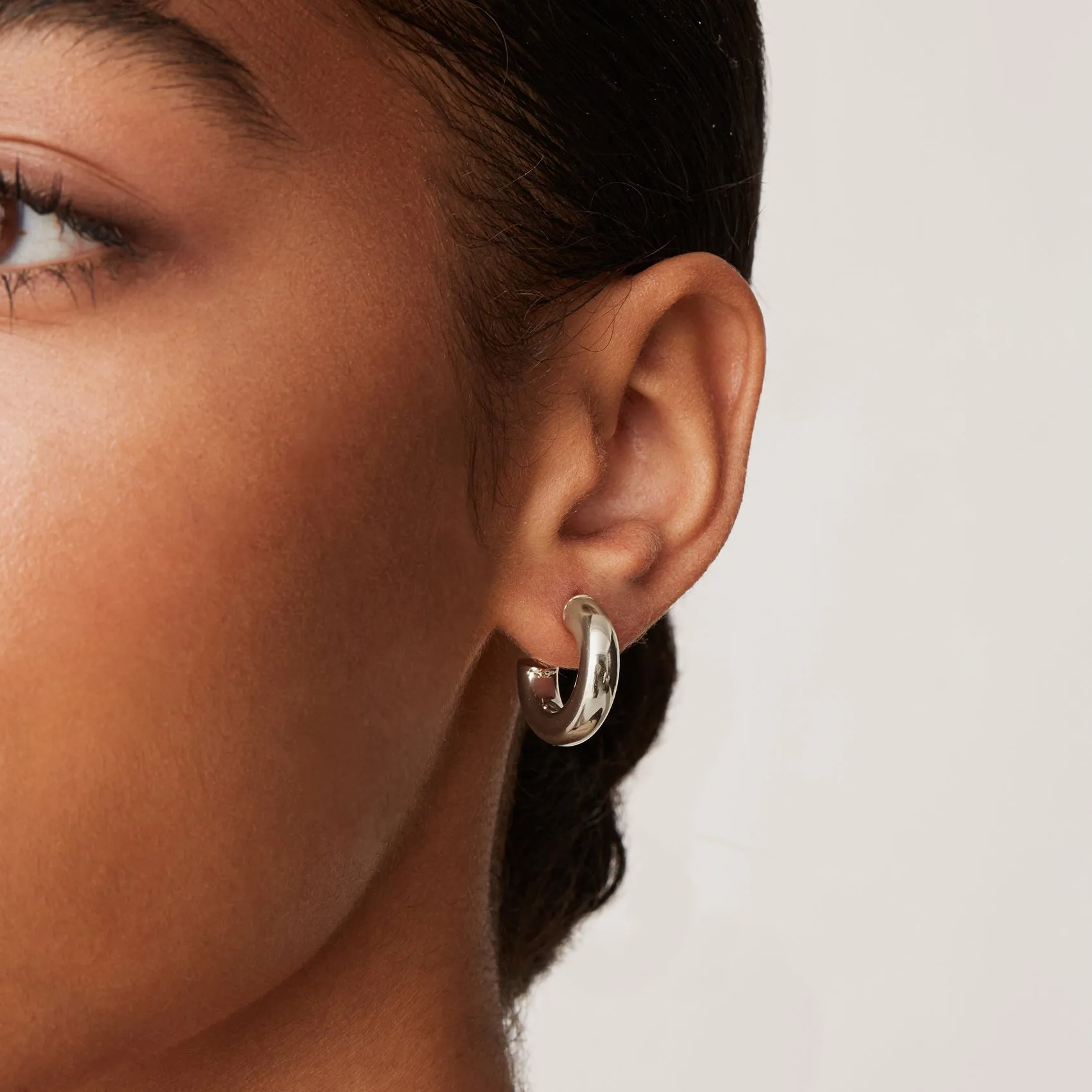 Vermeil Round Chunky Hoops